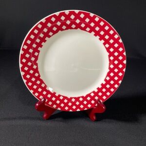 Pfaltzgraff  Kenna Red  8” Salad  Plates.  Set of